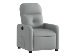 vidaxl Poltrona*Poltrona reclinável tecido -claro Cinzento