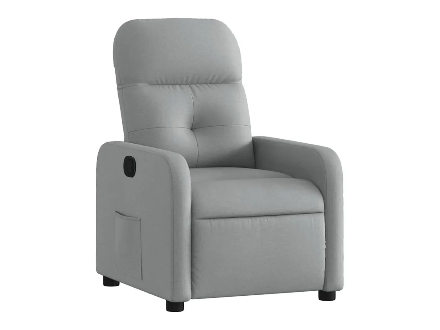 vidaxl Poltrona*Poltrona reclinável tecido -claro Cinzento