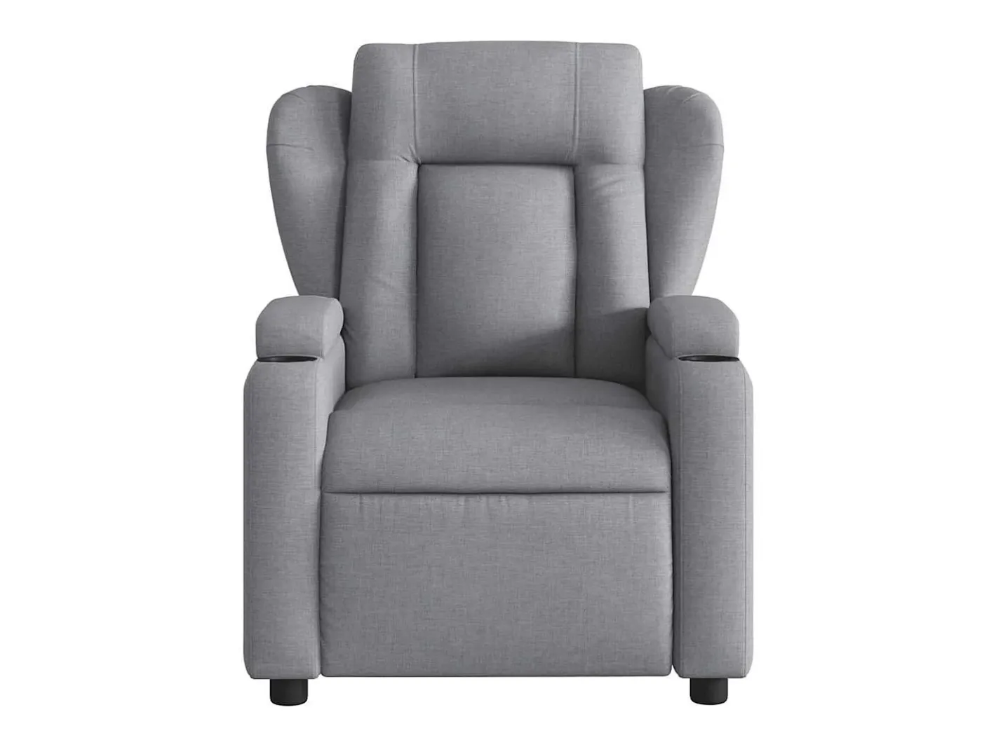 vidaxl Poltrona*Poltrona reclinável tecido -claro Cinzento