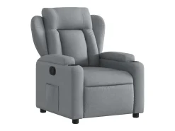 vidaxl Poltrona*Poltrona reclinável tecido -claro Cinzento