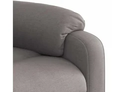 New Poltrona reclinável tecido cinzento-acastanhado Poltrona
