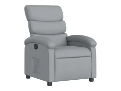 vidaxl Poltrona*Poltrona reclinável tecido cinzento-claro Cinzento claro