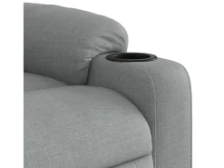 vidaxl Poltrona*Poltrona reclinável tecido -claro Cinzento
