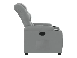 vidaxl Poltrona*Poltrona reclinável tecido -claro Cinzento
