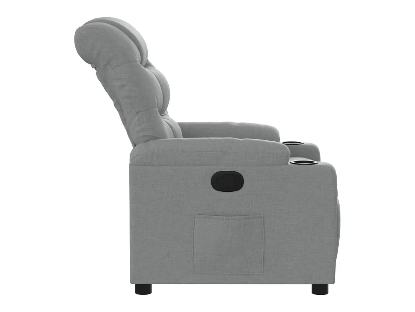 vidaxl Poltrona*Poltrona reclinável tecido -claro Cinzento