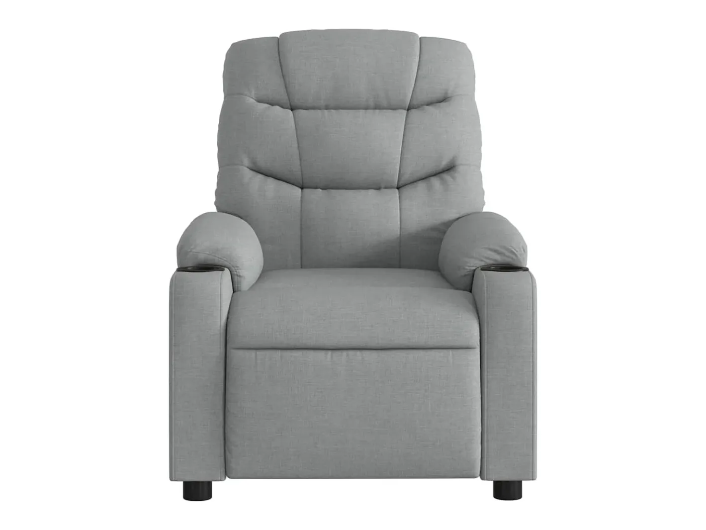 vidaxl Poltrona*Poltrona reclinável tecido -claro Cinzento