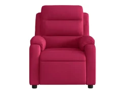 vidaxl Poltrona*Poltrona reclinável veludo tinto Vermelho