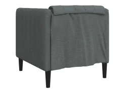 vidaxl Poltrona*Poltrona tecido -escuro Cinzento