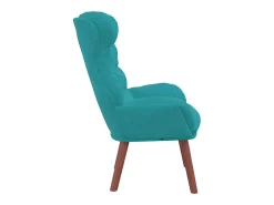 vidaxl Poltrona*poltrona Turquesa 69 x 74 x 93 cm Veludo Verde