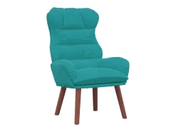 vidaxl Poltrona*poltrona Turquesa 69 x 74 x 93 cm Veludo Verde
