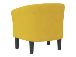 vidaxl Poltrona*Poltrona veludo Amarelo
