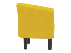 vidaxl Poltrona*Poltrona veludo Amarelo