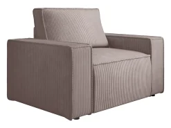 Hot Poltrona veludo canelado estilo design AMELIA Poltrona