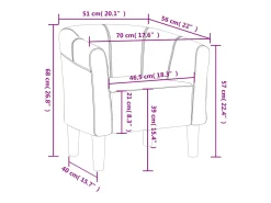 vidaxl Poltrona*Poltrona veludo -escuro Cinzento