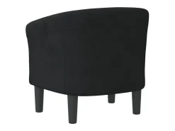 vidaxl Poltrona*Poltrona veludo Preto