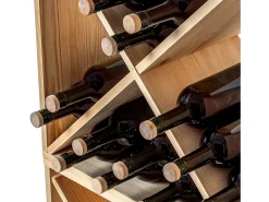 Acessórios De Arrumação|Acessório Vinho E Bar*Porta-vinhos Loreo X madeira marrom claro