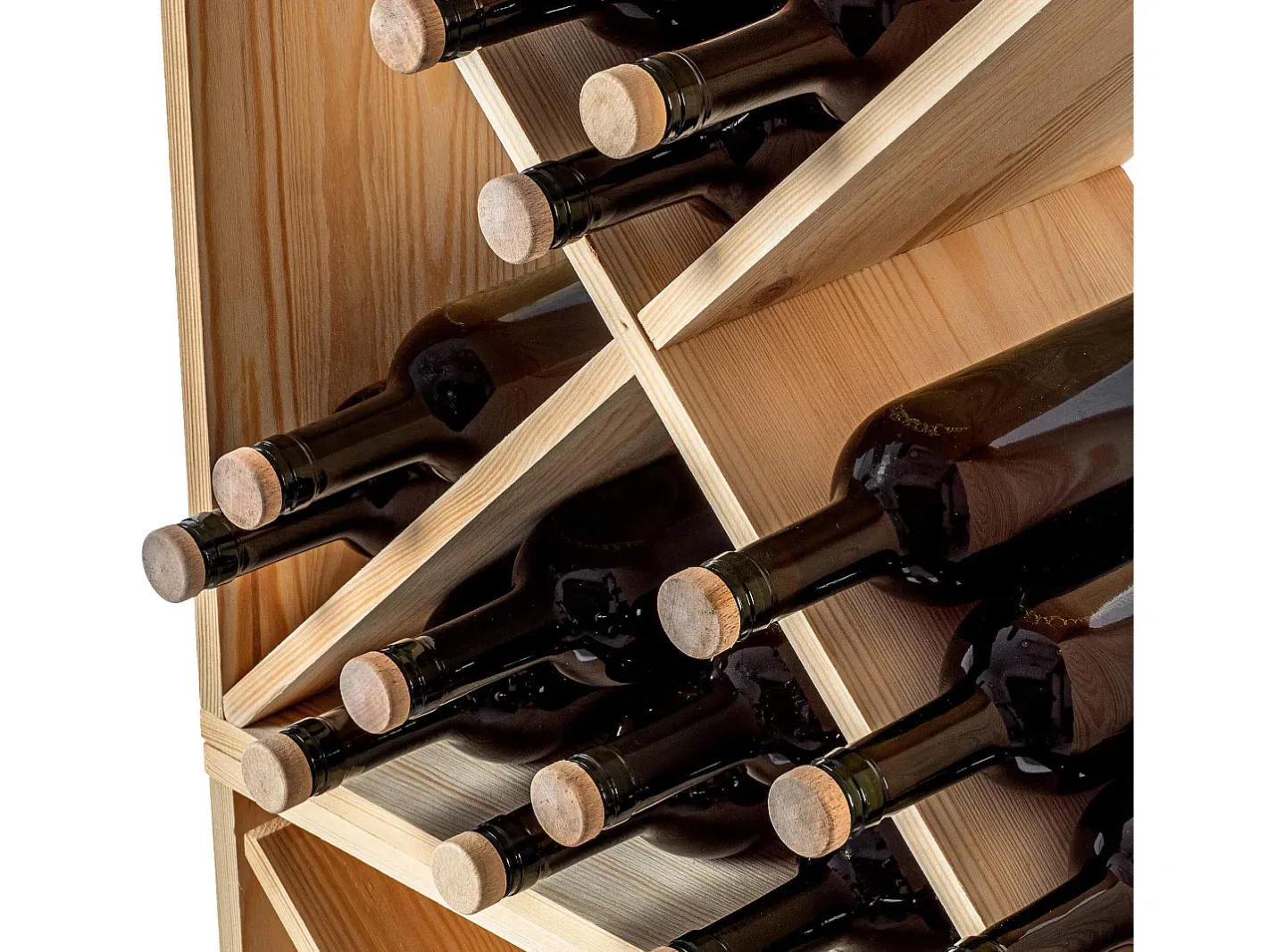 Acessórios De Arrumação|Acessório Vinho E Bar*Porta-vinhos Loreo X madeira marrom claro