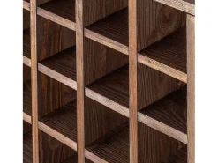 Acessórios De Arrumação|Acessório Vinho E Bar*Porta-vinhos Loreo xadrez madeira marrom escuro 2 peças