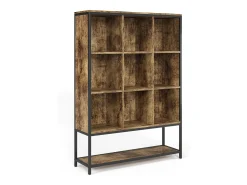 Vicco Prateleira*Prateleira de armazenamento carvalho rústico 100x30x140 fyrk Natural escuro
