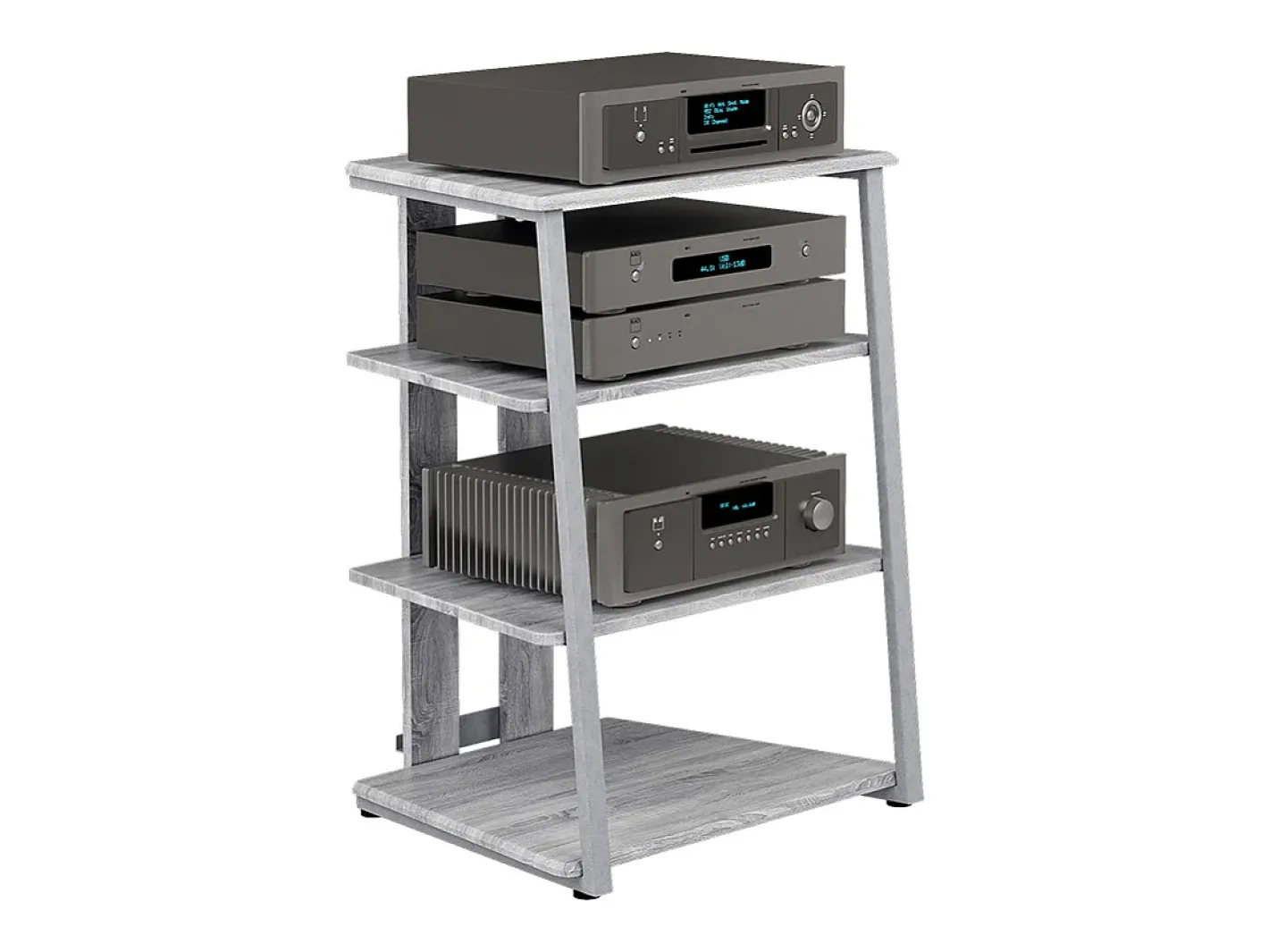 Vicco Prateleira*Prateleira de armazenamento cinza 61x53x78 tonar Cinzento