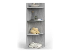 Vicco Prateleira*Prateleira de canto betão 40x40x180 ecki Cinzento claro