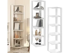 Vicco Prateleira*Prateleira de canto 45x45x180 amina Branco