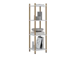 Vicco Prateleira*Prateleira de canto /pinheiro 30x30x102.5 bivio Branco