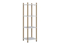 Vicco Prateleira*Prateleira de canto /pinheiro 30x30x102.5 bivio Branco