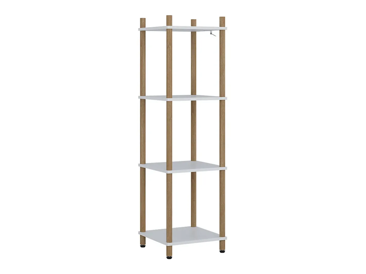Vicco Prateleira*Prateleira de canto /pinheiro 30x30x102.5 bivio Branco