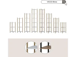 Vicco Prateleira*Prateleira de canto /pinheiro 30x30x102.5 bivio Branco