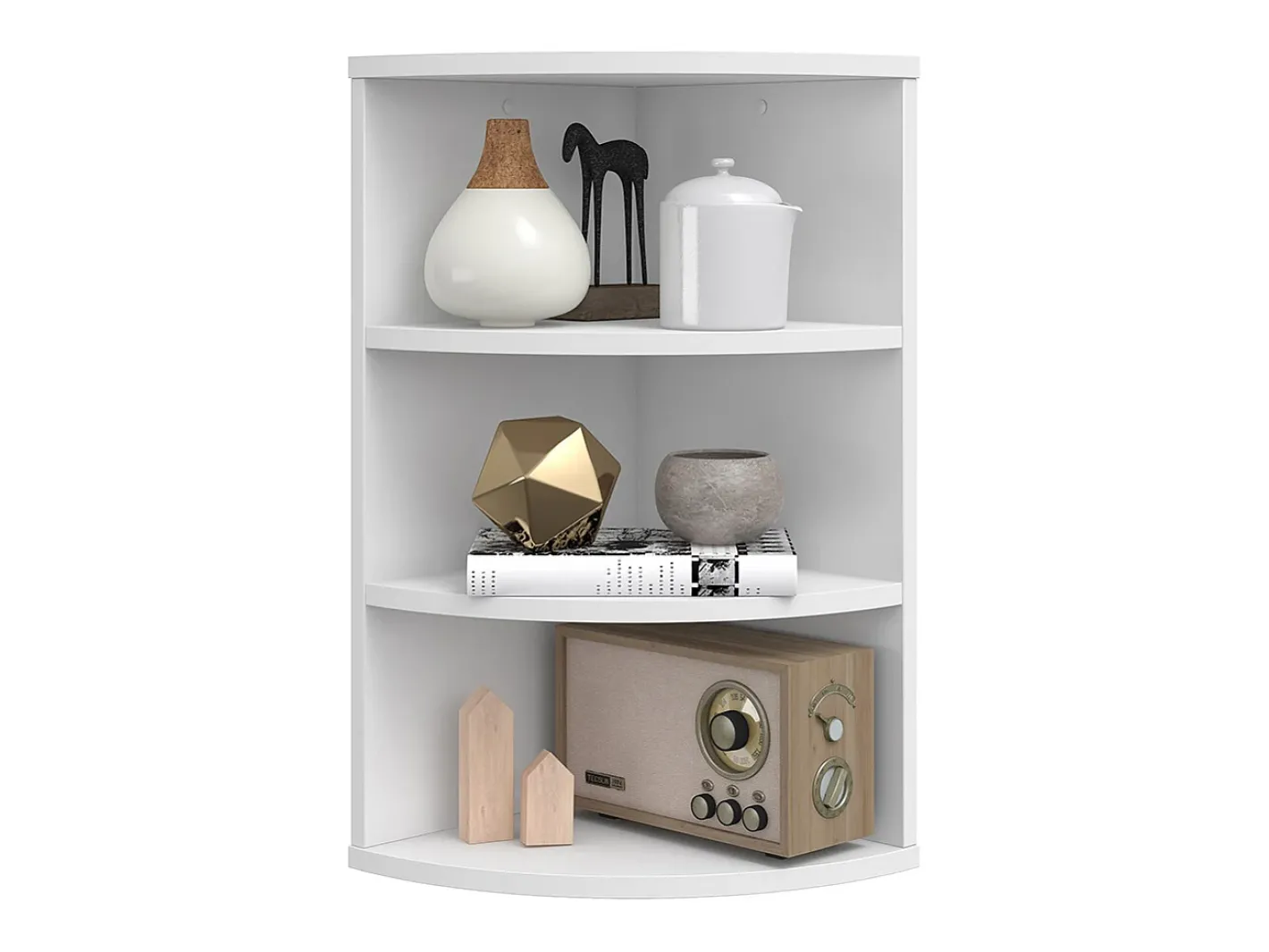 Vicco Prateleira*Prateleira de canto 30x30x60 ecki Branco