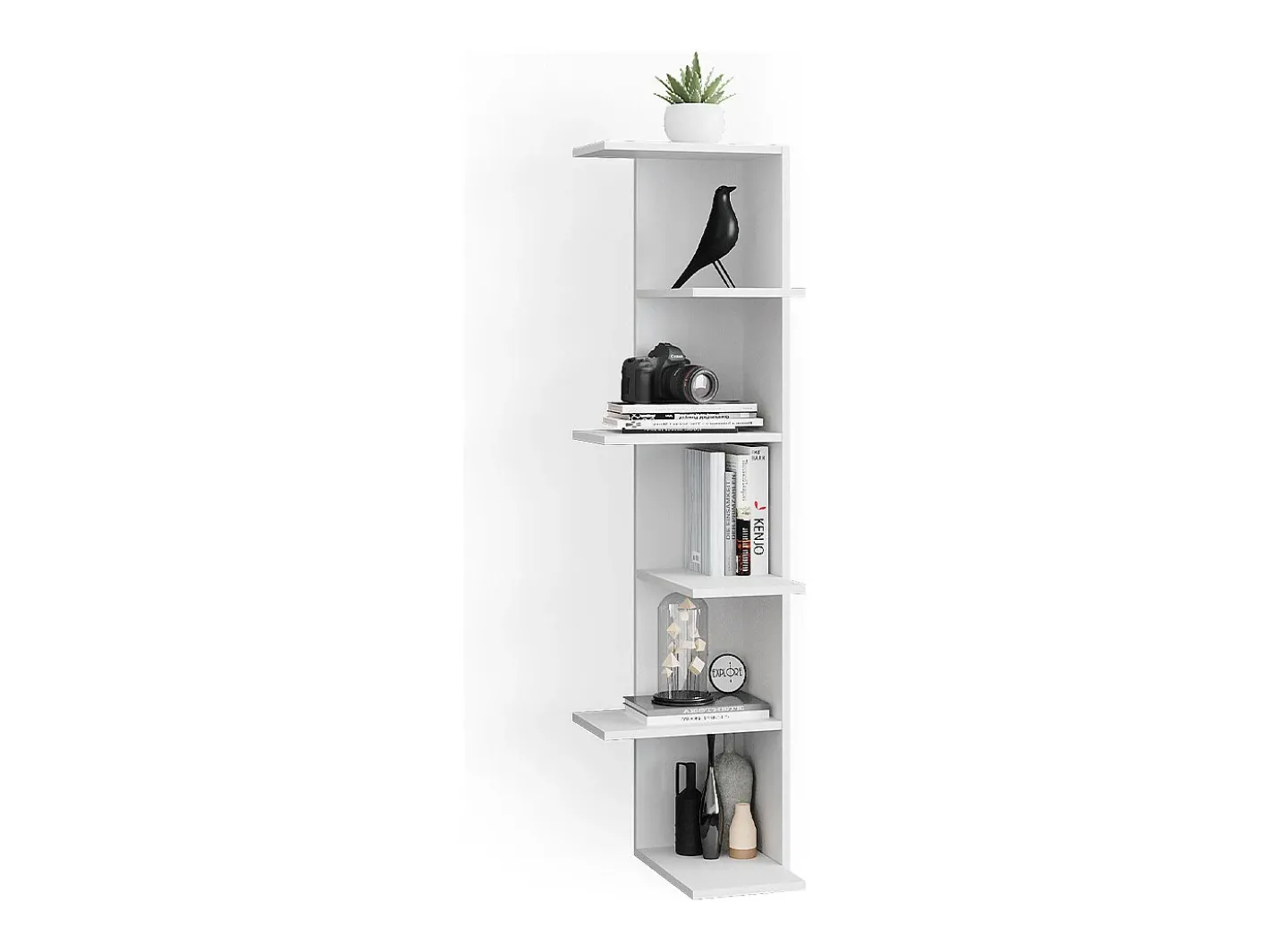 Vicco Prateleira*Prateleira de canto 37x37x140.1 tera Branco