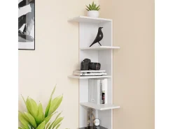 Vicco Prateleira*Prateleira de canto 37x37x140.1 tera Branco