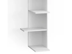 Vicco Prateleira*Prateleira de canto 37x37x140.1 tera Branco