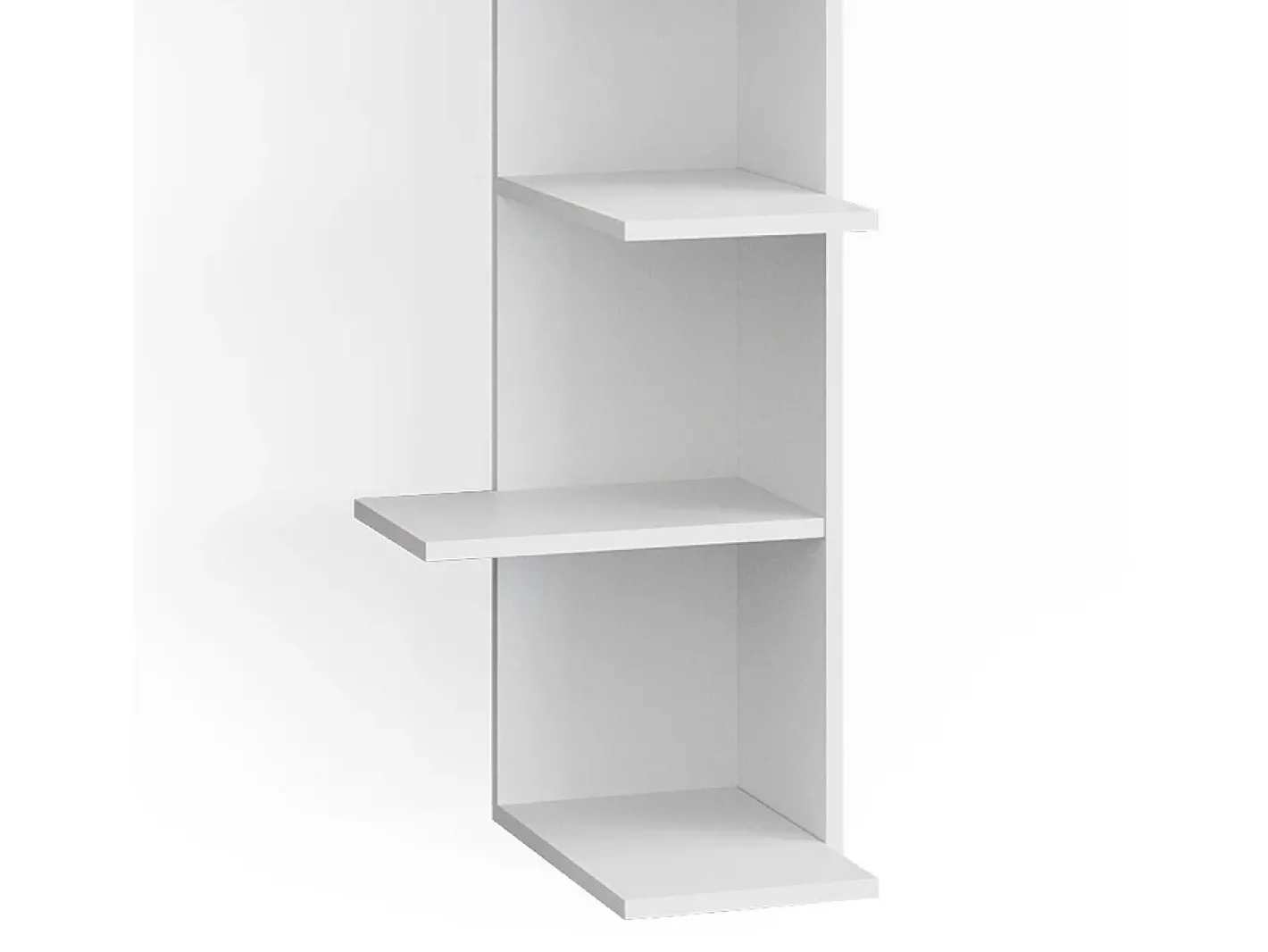 Vicco Prateleira*Prateleira de canto 37x37x140.1 tera Branco