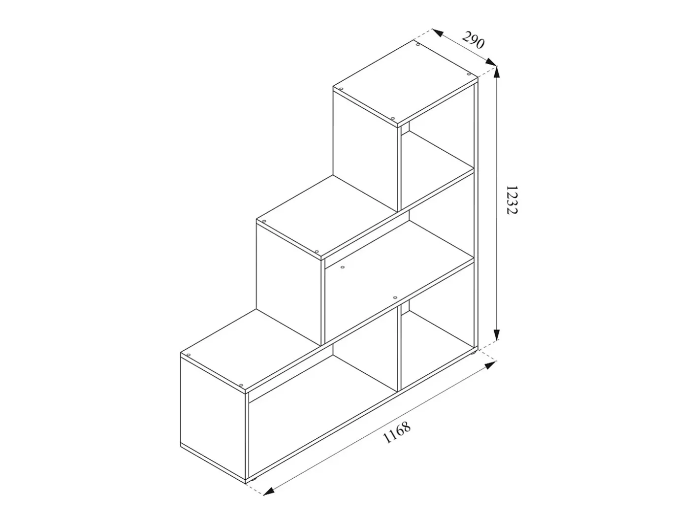 Vicco Prateleira*Prateleira de escada 116.8x29x123.2 Branco