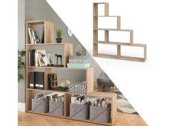 Vicco Prateleira*Prateleira de escada sonoma 163x29x155 Natural claro