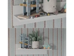Vicco Prateleira*Prateleira de parede para o quarto das crianças 70x20x20 ajaton Branco
