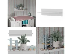 Vicco Prateleira*Prateleira de parede para o quarto das crianças 70x20x20 ajaton Branco