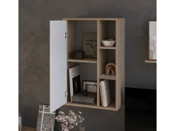 Vicco Prateleira*Prateleira de parede sonoma/branco 50.1x28.3x78.4 berno Natural claro