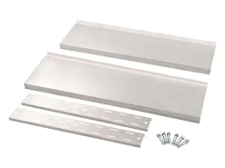 vidaxl Prateleira*Prateleira de parede suspensa 2 níveis 100x30 cm aço inoxidável Cinzento