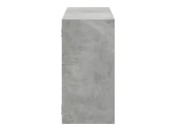 vidaxl Prateleira*Prateleira de parede 100x25x50 cm deriv. madeira cinza cimento Cinzento