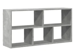 vidaxl Prateleira*Prateleira de parede 100x25x50 cm deriv. madeira cinza cimento Cinzento