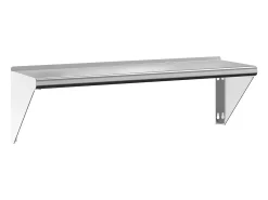 Prateleira*Prateleira de parede 100x30x31 cm aço inoxidável PT814853 Prateado