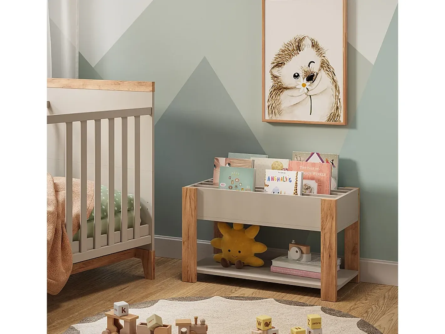 Vicco Prateleira*Prateleira infantil caxemira/artesanal 80x37x46 malia Bege
