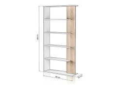 Prateleira Opal Blanco Artik (Blanco Mate) - Roble Canadian*duehome Hot