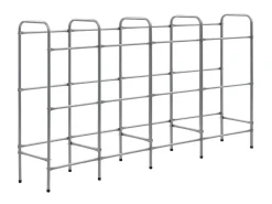 Prateleira*Prateleira para 12 caixas 190x33x116 cm aço PT833024 Prateado