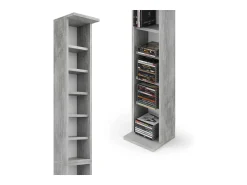 Vicco Prateleira*Prateleira para CD betão 21x20x183.6 Cinzento claro