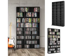 Vicco Prateleira*Prateleira para CD 102x16x178 jukebox Preto