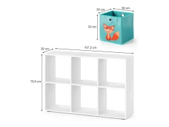 Vicco Prateleira*Prateleira para crianças 72x29x107.8 Branco